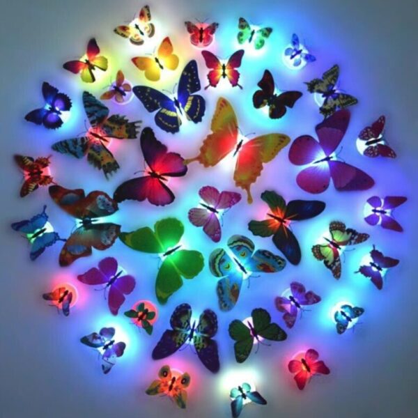 LED Butterfly Lights Wall Stickers