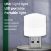USB LED Night Light | Mini Round Night Light | Computer Mobile Power Charging Stylish