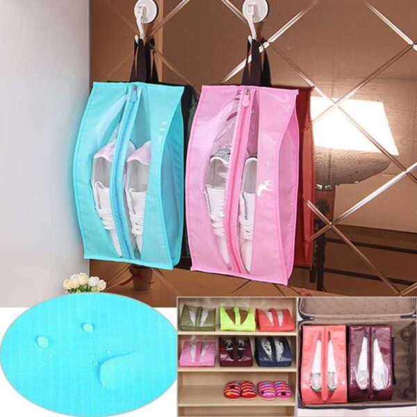 Multi-purpose Portable Shoe Organizer Bag | Travelling Shoe Bag with Transparent Window