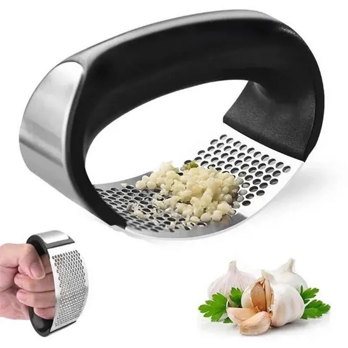 Garlic Press Metal Ginger Garlic Chopper Crusher Hand Press Garlic Tools