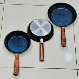 Granite and Wood Frying Pan Safe and All Stoves